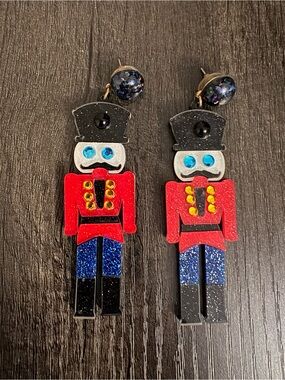 Nutcracker Drop Earrings-Excellent Condition